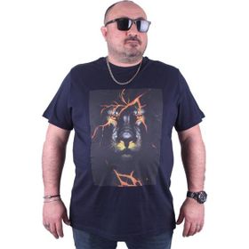 Starbattal 23138 Büyük Beden Lacivert Erkek T-shirt