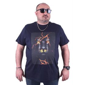 Starbattal 23138 Büyük Beden Lacivert Erkek T-shirt