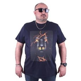 Starbattal 23138 Büyük Beden Lacivert Erkek T-shirt