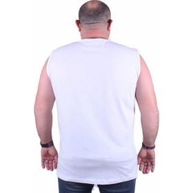 Starbattal 23140 Beyaz Büyük Beden Erkek T-shirt