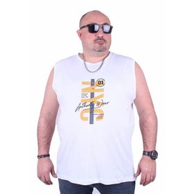 Starbattal 23140 Beyaz Büyük Beden Erkek T-shirt