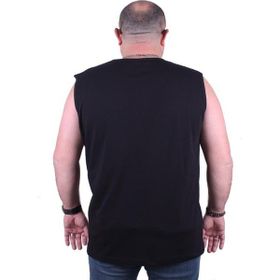 Starbattal 23140 Siyah Büyük Beden Kolsuz Erkek T-shirt