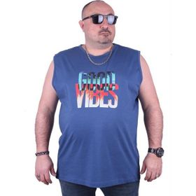 Starbattal 23141 İndigo Büyük Beden Erkek T-shirt