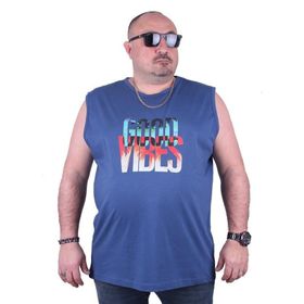 Starbattal 23141 İndigo Büyük Beden Erkek T-shirt