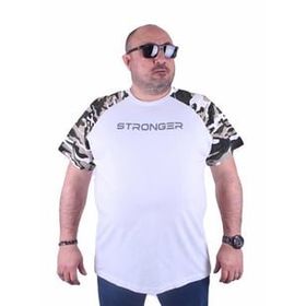 Starbattal 23146 Beyaz Büyük Beden Erkek T-shirt