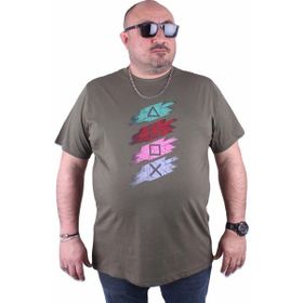Starbattal 23171 Haki Büyük Beden Erkek T-shirt