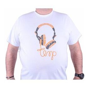 Starbattal 23172 Beyaz Büyük Beden Erkek T-shirt