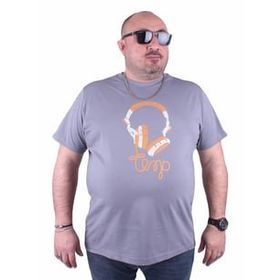 Starbattal 23172 Gri Büyük Beden Erkek T-shirt
