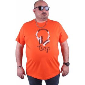Starbattal 23172 Turuncu Büyük Beden Erkek T-shirt