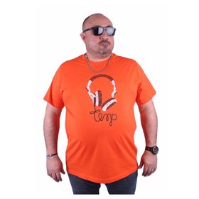 Starbattal 23172 Turuncu Büyük Beden Erkek T-shirt