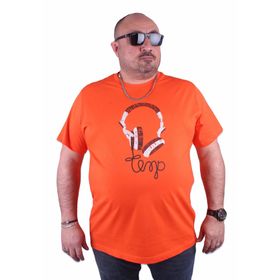 Starbattal 23172 Turuncu Büyük Beden Erkek T-shirt