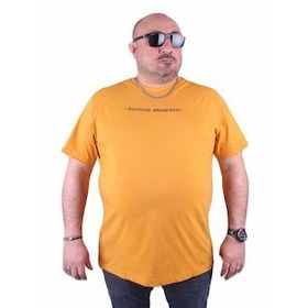 Starbattal 23173 Hardal Büyük Beden Erkek T-shirt