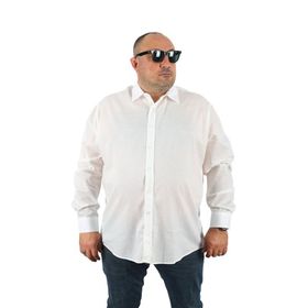 Starbattal 23353 Beyaz Büyük Beden Erkek Gömlek