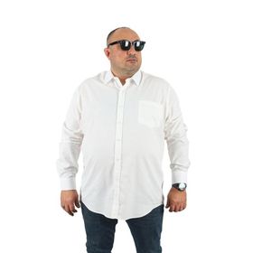 Starbattal 23354 Beyaz Büyük Beden Erkek Gömlek