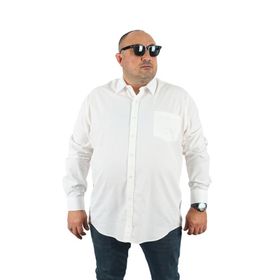 Starbattal 23354 Beyaz Büyük Beden Erkek Gömlek