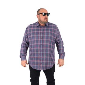 Starbattal 23356 İndigo Büyük Beden Erkek Gömlek