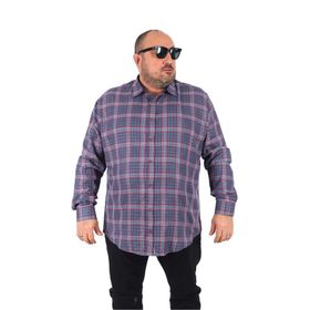 Starbattal 23356 İndigo Büyük Beden Erkek Gömlek