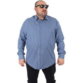 Starbattal 23357 Lacivert Büyük Beden Erkek Gömlek