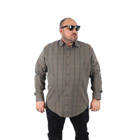 Starbattal 23358 Haki Büyük Beden Erkek Gömlek
