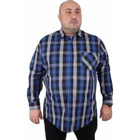 Starbattal 23368 Saks Büyük Beden Erkek Gömlek