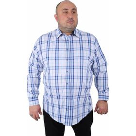 Starbattal 23371 Saks Büyük Beden Erkek Gömlek