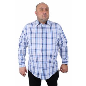 Starbattal 23371 Saks Büyük Beden Erkek Gömlek