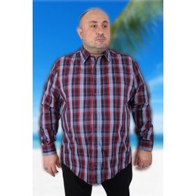 Starbattal 23373 Lacivert Büyük Beden Erkek Gömlek