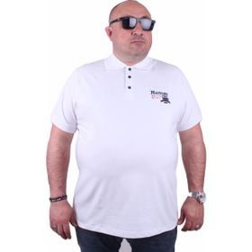 Starbattal 23402 Beyaz Büyük Beden Erkek T-shirt
