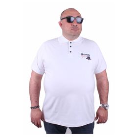 Starbattal 23402 Beyaz Büyük Beden Erkek T-shirt