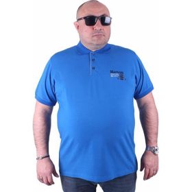 Starbattal 23402 Saks Büyük Beden Erkek T-shirt