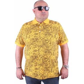 Starbattal 23410 Sarı Büyük Beden Erkek T-shirt