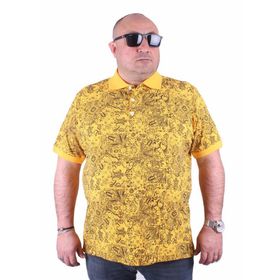 Starbattal 23410 Sarı Büyük Beden Erkek T-shirt