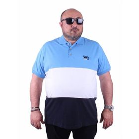 Starbattal 23414 Mavi Büyük Beden Erkek T-shirt