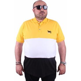 Starbattal 23414 Sarı Büyük Beden Erkek T-shirt