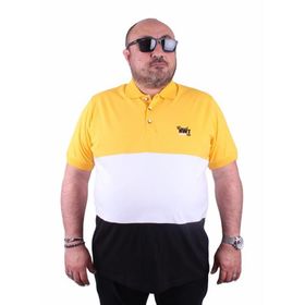 Starbattal 23414 Sarı Büyük Beden Erkek T-shirt