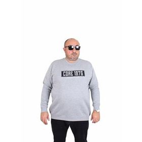 Starbattal 24209 Gri Melanj Sıfır Yaka Erkek T-shirt