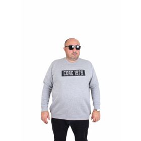 Starbattal 24209 Gri Melanj Sıfır Yaka Erkek T-shirt