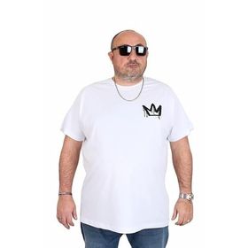 Starbattal 25141 King Beyaz Sıfır Yaka Erkek T-shirt