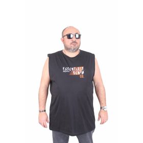 Starbattal 25154 Denim Siyah Kolsuz Erkek T-shirt