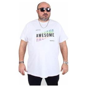 Starbattal 25164 Awesome Beyaz Erkek T-shirt