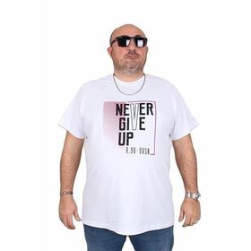 Starbattal 25165 Never Beyaz Erkek T-shirt