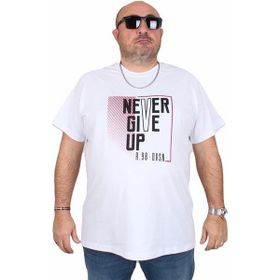 Starbattal 25165 Never Beyaz Erkek T-shirt