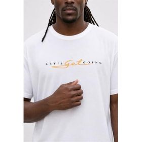 Starbattal 25175 Lets Get Going Beyaz Erkek T-shirt