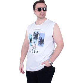 Starbattal 26125 Summer Vibes Beyaz Kolsuz Erkek T-shirt