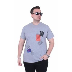 Starbattal 26156 One Time Gri Melanj Erkek T-shirt