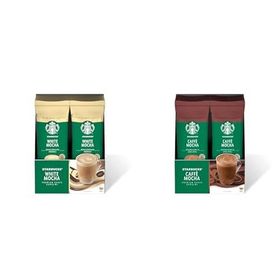 Starbucks 24 gr White Mocha Premium Kahve Karışımı + 24 gr Caffè Mocha Premium Kahve Karışımı (10 adet)