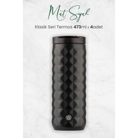 Starbucks Mat Siyah 473 ML Klasik Seri Termos