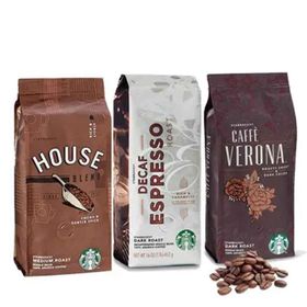 Starbucks Verona, House ve Ethiopia 250 gr 3 Paket Çekirdek Kahve