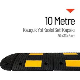 Starçelik 10 Metre Eko Kauçuk Hız Kesici Set Kapaklı Yol Kasisi