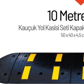 Starçelik 10 Metre Kauçuk Hız Kesici Set Kapaklı Yol Kasisi